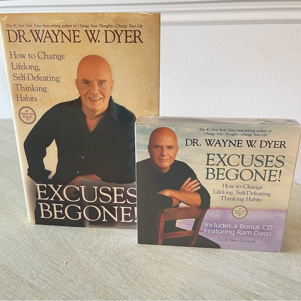 Excuses Begone! Book and CD Set Dr Wayne Dyer How To Change Thinking Habits
